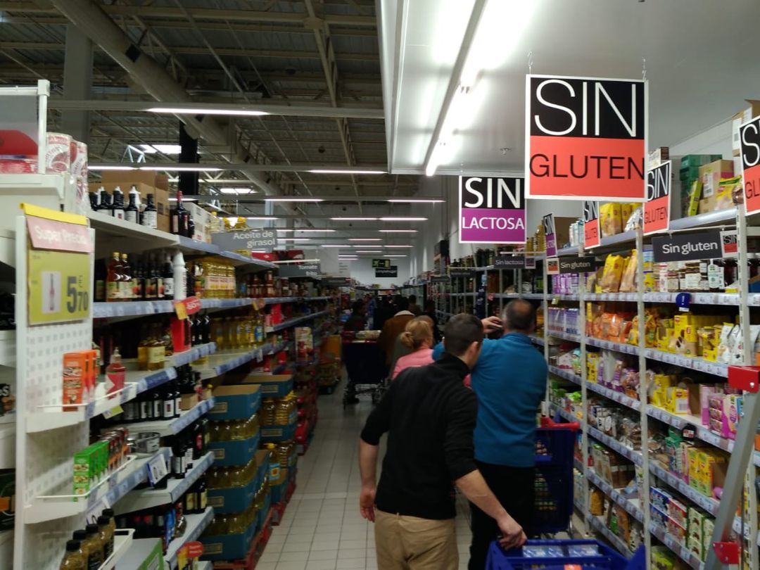 Líneal de un hípermercado de Zamora Líneal de un hípermercado de Zamora