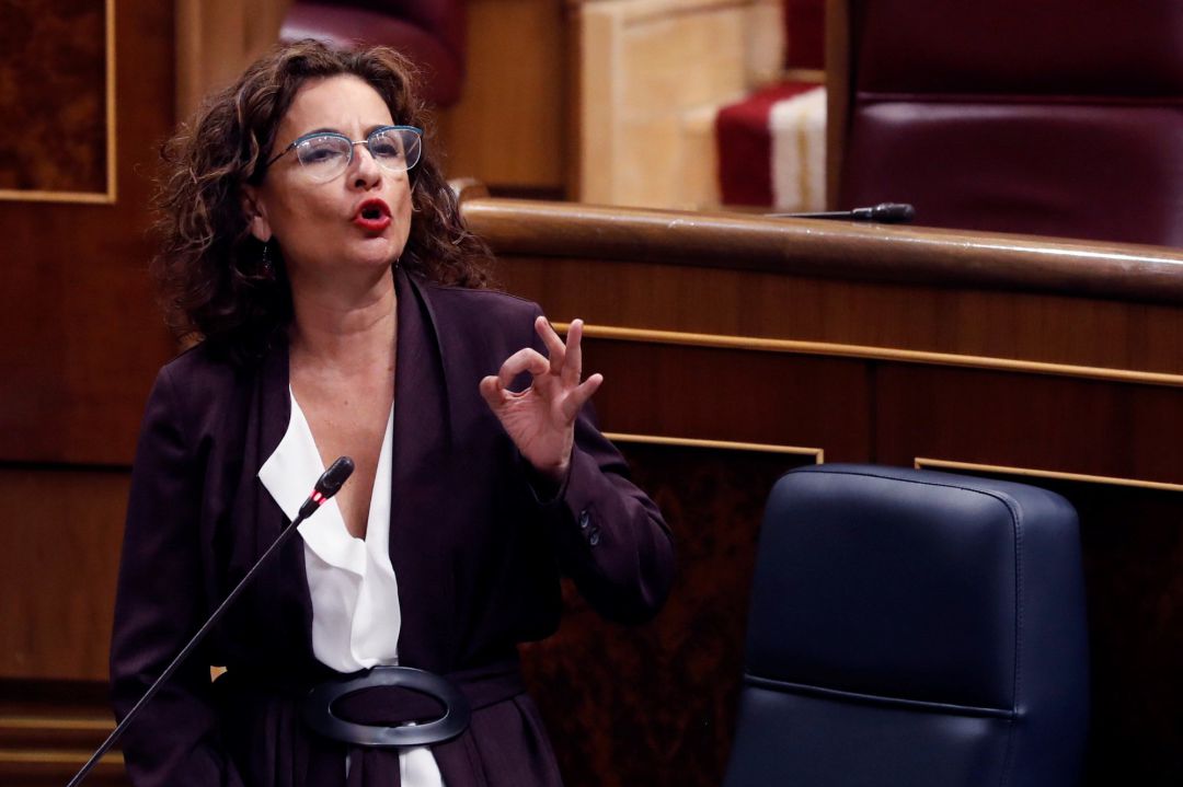 La ministra de Hacienda, María Jesús Montero, durante la primera sesión de control al Ejecutivo celebrada en el Congreso La ministra de Hacienda, María Jesús Montero, durante la primera sesión de control al Ejecutivo celebrada en el Congreso