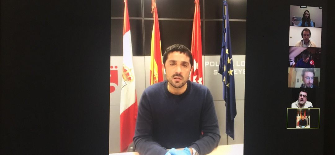 Miguel Ángel Martín Perdiguero, vicealcalde de San Sebastián de los Reyes en rueda de prensa telemática Miguel Ángel Martín Perdiguero, vicealcalde de San Sebastián de los Reyes en rueda de prensa telemática