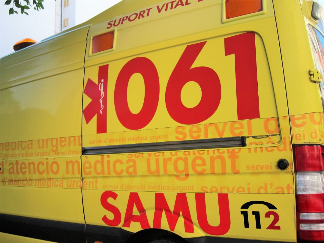 Una ambulancia del SAMU 061. Una ambulancia del SAMU 061.