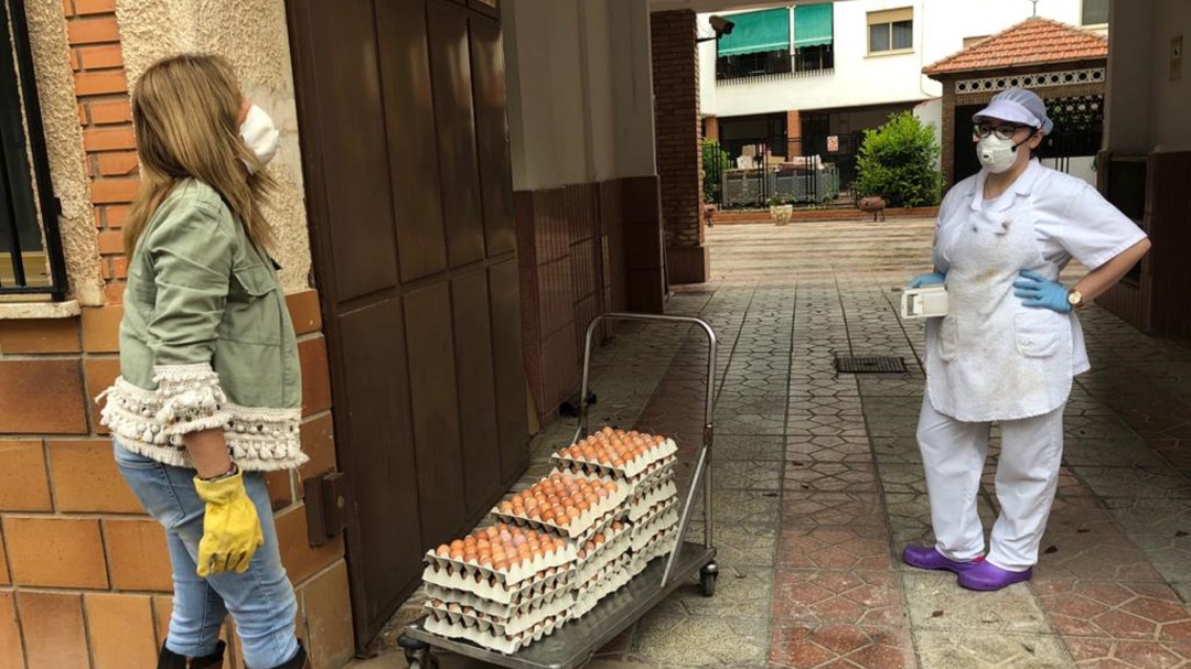 Donan miles de huevos a AFAS y a residencias de Tomelloso