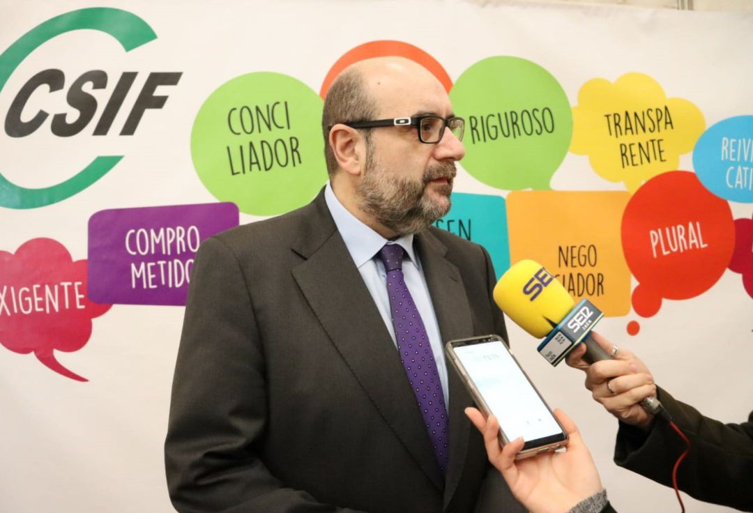 Miguel Borra, presidente nacional de CSIF. Miguel Borra, presidente nacional de CSIF.