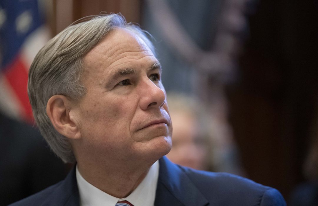 El gobernador de Texas, Greg Abbott El gobernador de Texas, Greg Abbott