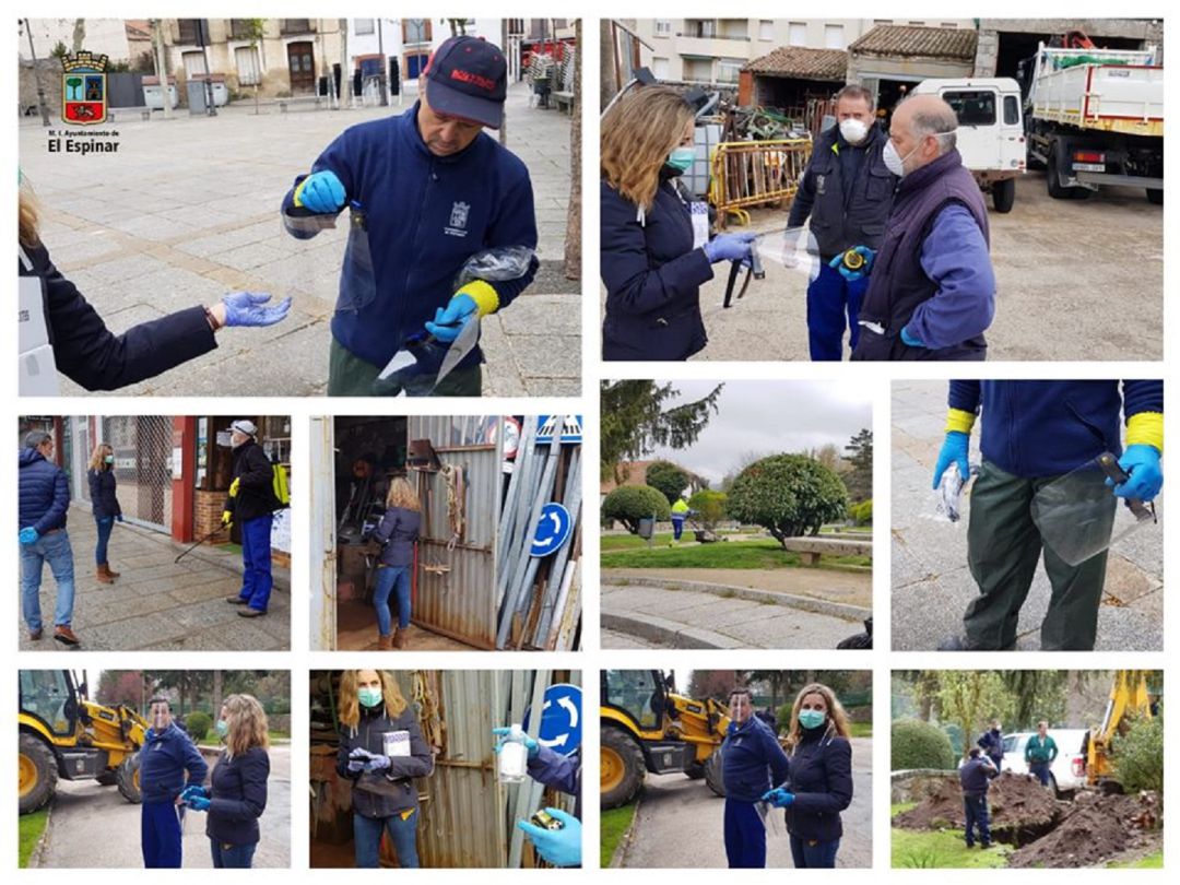 Reparto de mascarillas en El Espinar Reparto de mascarillas en El Espinar