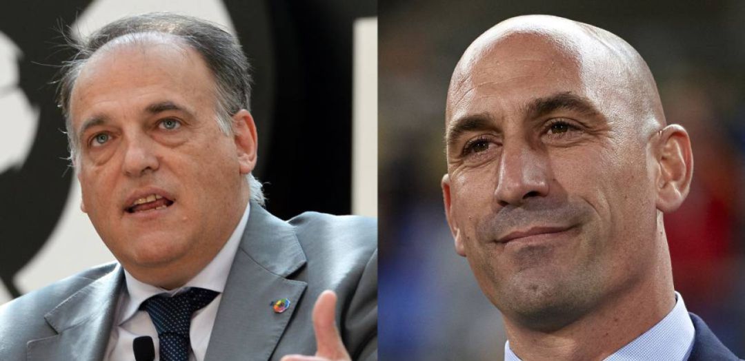 Javier Tebas y Luis Rubiales Javier Tebas y Luis Rubiales