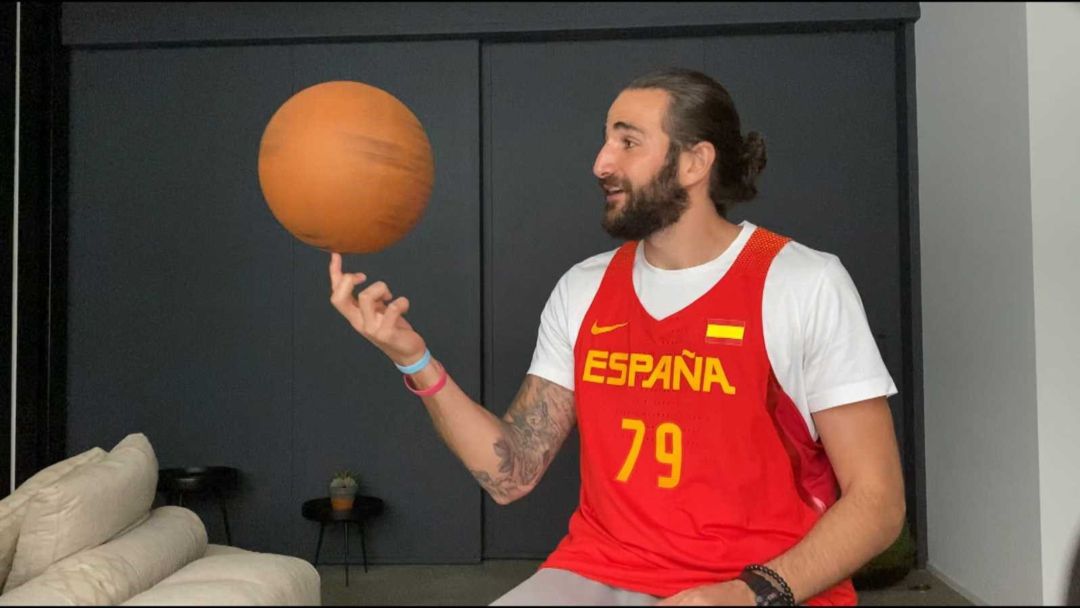 Ricky Rubio, en el programa 'Aprendemos en casa', de Clan. Ricky Rubio, en el programa 'Aprendemos en casa', de Clan.