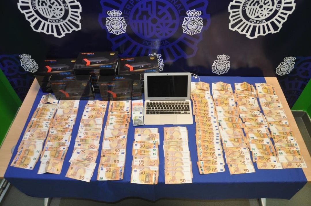 Material incautado por la Policía Nacional. Material incautado por la Policía Nacional.