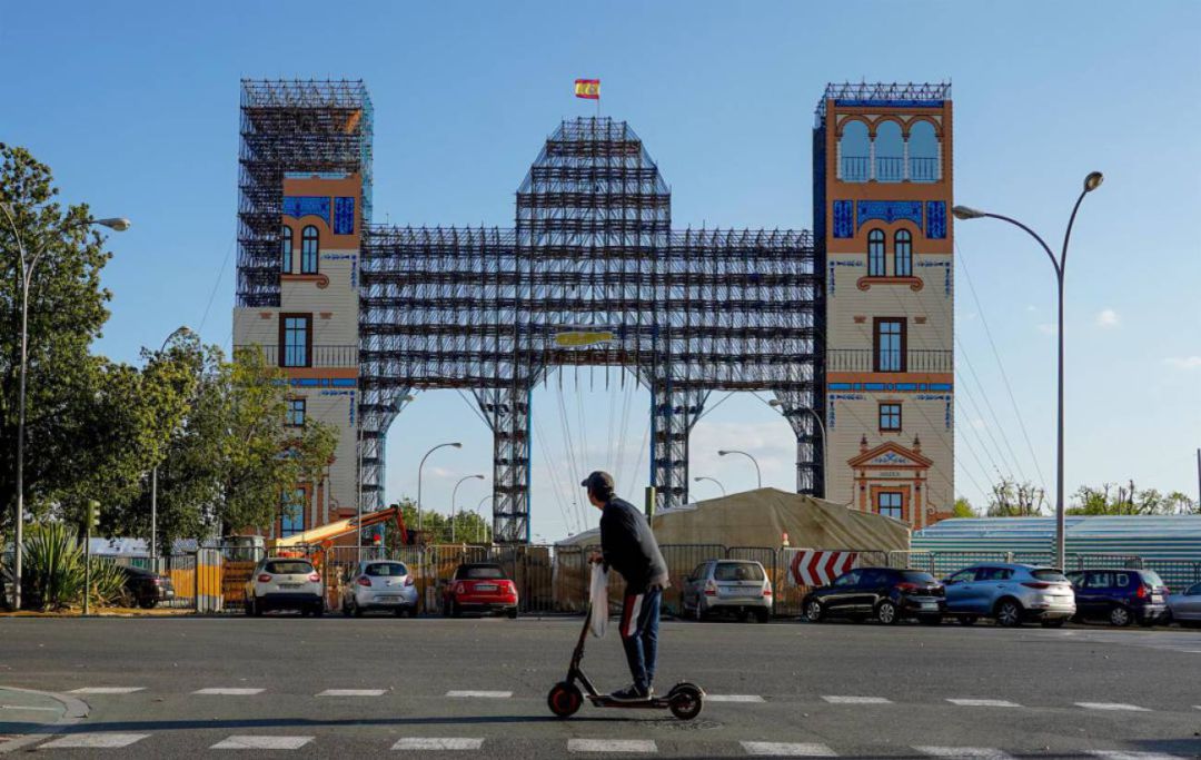 La poratad de la Feria de Abril de este año sin terminar La poratad de la Feria de Abril de este año sin terminar