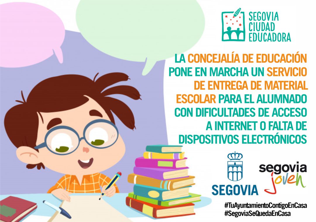 Personal municipal llevará los materiales hasta las casas de las familias que lo soliciten en sus centros educativos Personal municipal llevará los materiales hasta las casas de las familias que lo soliciten en sus centros educativos