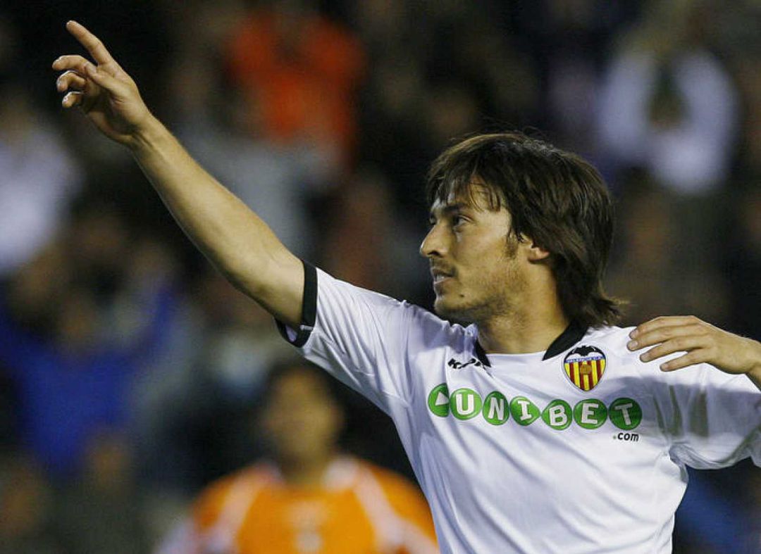 David Silva, durante su anterior etapa como jugador del Valencia. David Silva, durante su anterior etapa como jugador del Valencia.