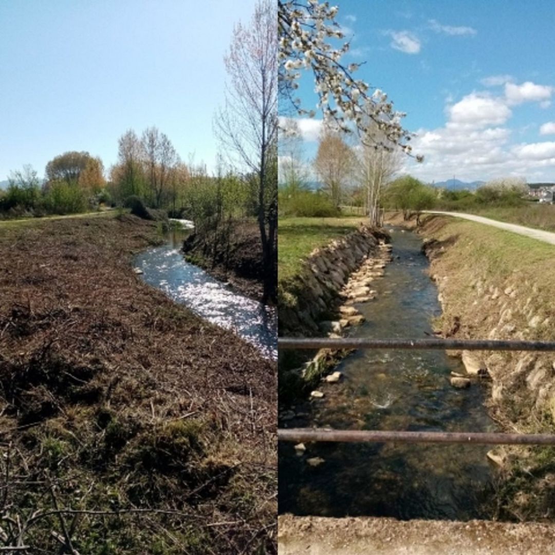 Trabajos de limpieza del cauce del arroyo de los Barredos Trabajos de limpieza del cauce del arroyo de los Barredos