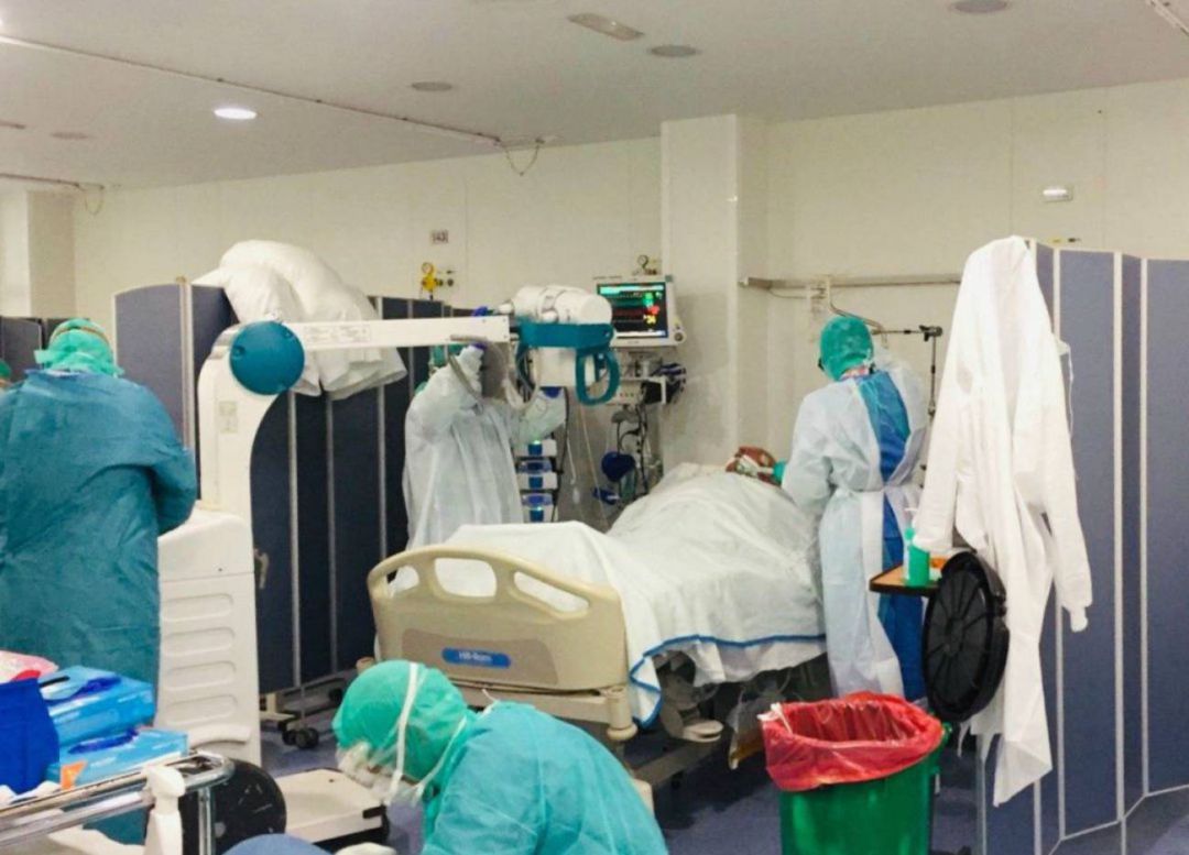 Actividad en un hospital estos días Actividad en un hospital estos días