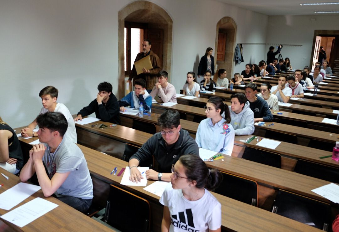 Imagen de archivo de un examen de EBAU en Salamanca Imagen de archivo de un examen de EBAU en Salamanca