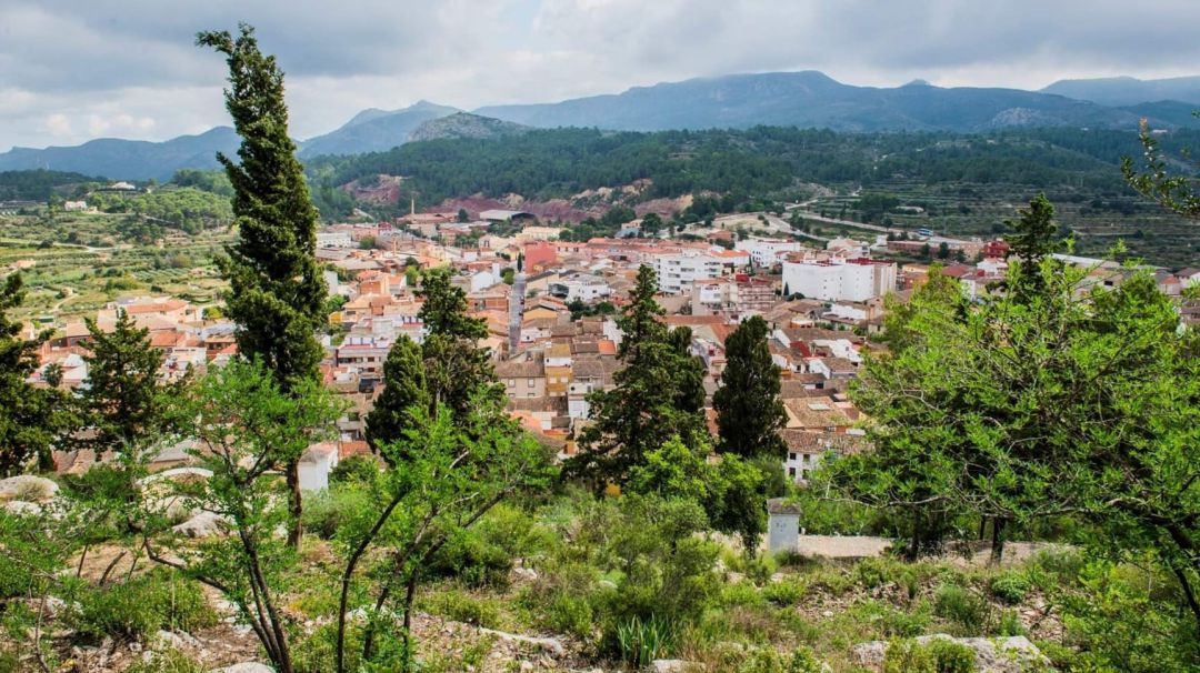 Imatge des de la serra de la localitat de Castelló de Rugat Imatge des de la serra de la localitat de Castelló de Rugat