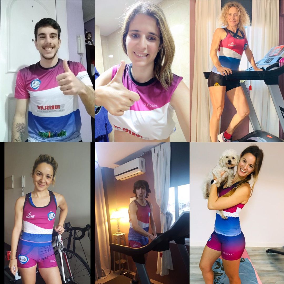 Los atletas veteranos siguen dando la talla desde casa. Los atletas veteranos siguen dando la talla desde casa.