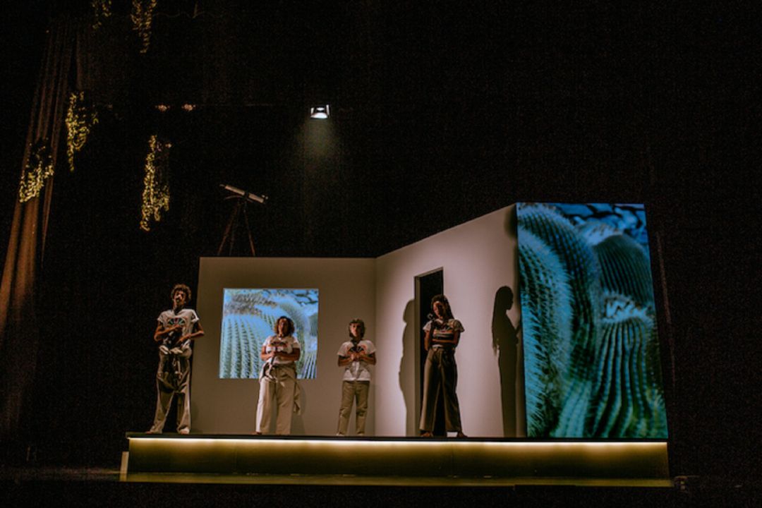 Un momento de la representación del 14 de febrero en el Teatro Víctor Fernández Gopar “El Salinero”. Un momento de la representación del 14 de febrero en el Teatro Víctor Fernández Gopar “El Salinero”.