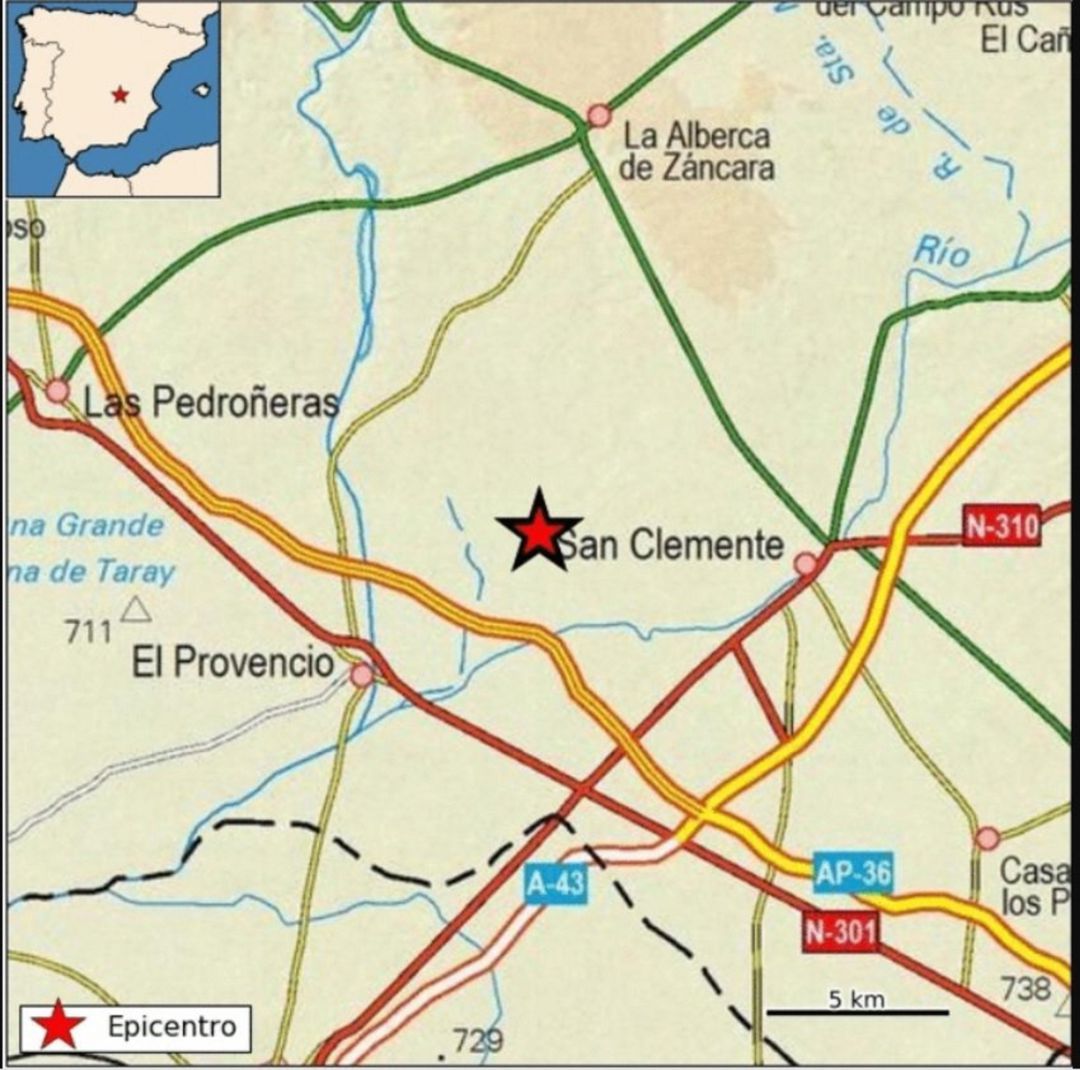 Débil terremoto en El Provencio Débil terremoto en El Provencio