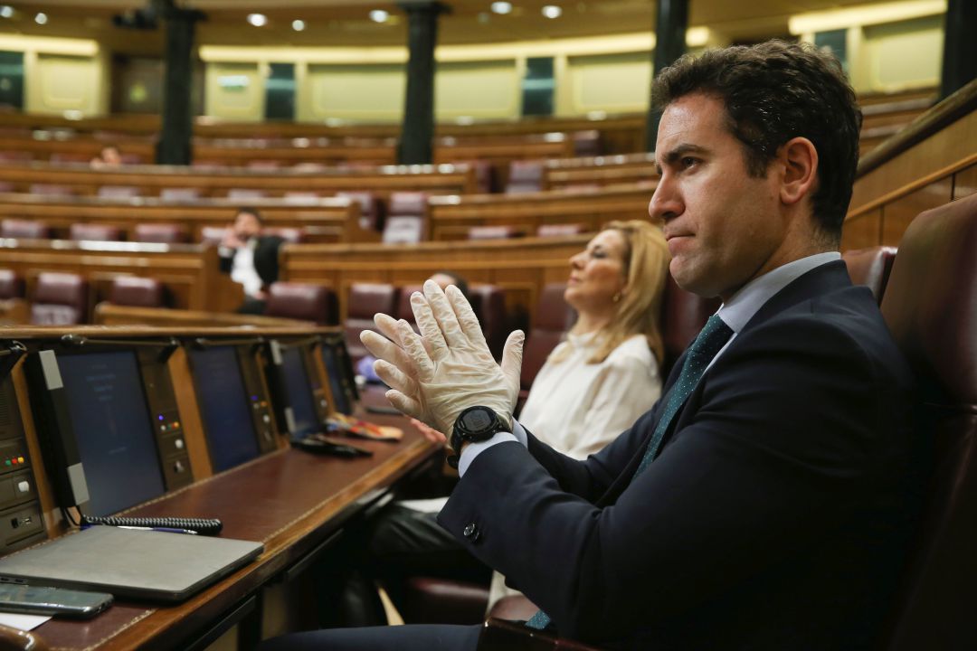 El diputado del PP, Teodoro García Egea, en el Congreso de los Diputados El diputado del PP, Teodoro García Egea, en el Congreso de los Diputados