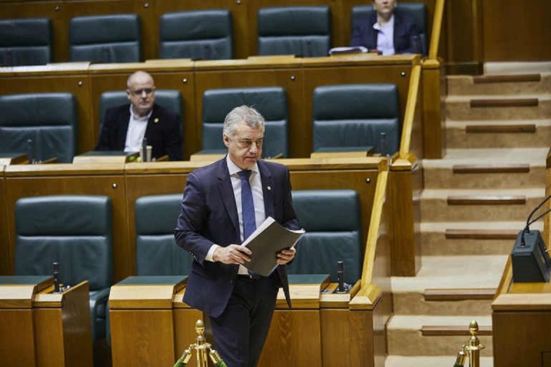 El lehendakari Urkullu en el Parlamento El lehendakari Urkullu en el Parlamento