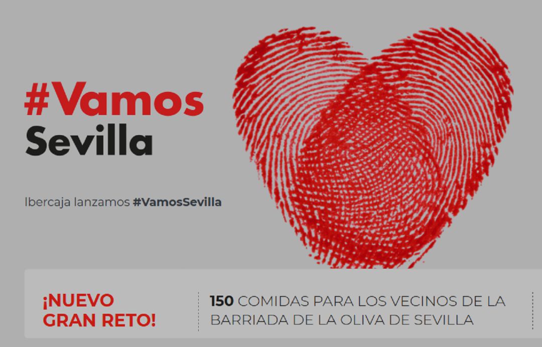 Imagen de la campaña #Vamos Sevilla puesta en marcha por Ibercaja Imagen de la campaña #Vamos Sevilla puesta en marcha por Ibercaja