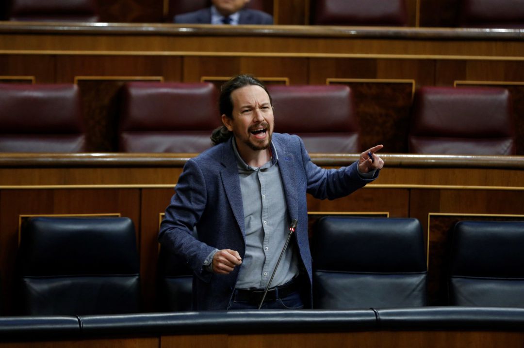 El vicepresidente segundo del Gobierno, Pablo Iglesias, interviene en la sesión de control al Ejecutivo El vicepresidente segundo del Gobierno, Pablo Iglesias, interviene en la sesión de control al Ejecutivo