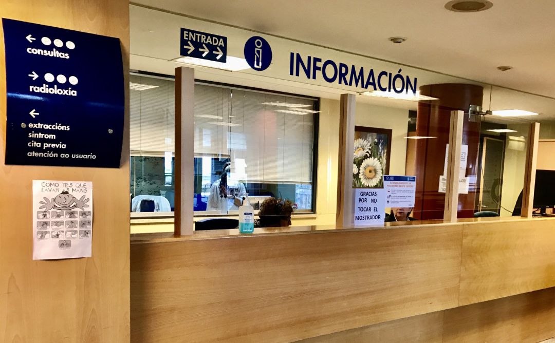 Mampara de seguridad instalada en el punto de Información del Hospital Montecelo. Mampara de seguridad instalada en el punto de Información del Hospital Montecelo.