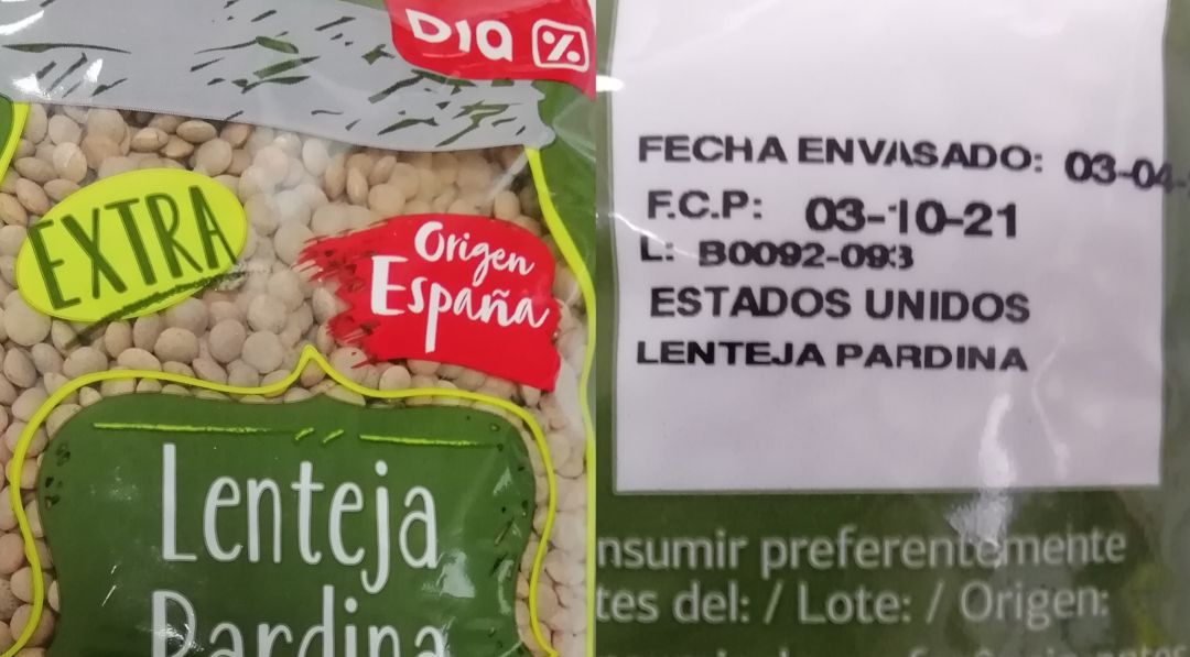 Imagen del producto denunciado por UPA Imagen del producto denunciado por UPA
