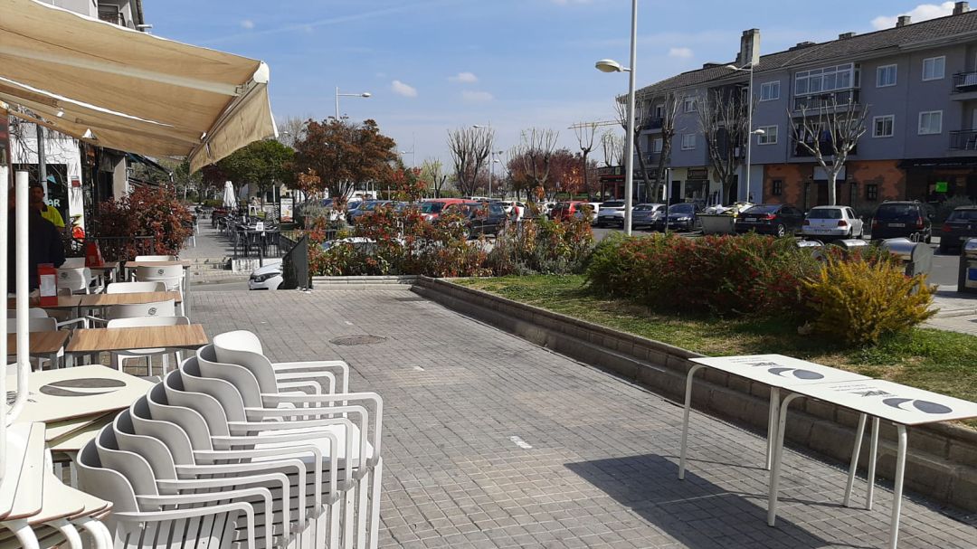 Imagen de una terraza en la calle Cristo (Archivo Municipal).
Imagen de una terraza en la calle Cristo (Archivo Municipal).