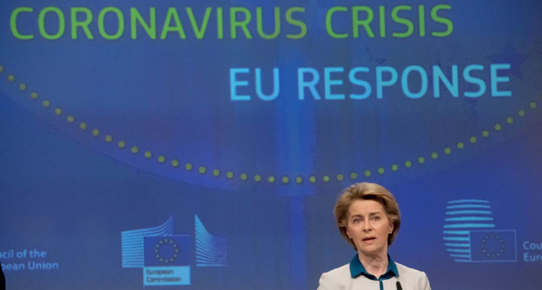 La presidenta de la Comissió Europea Ursula von der Leyen La presidenta de la Comissió Europea Ursula von der Leyen