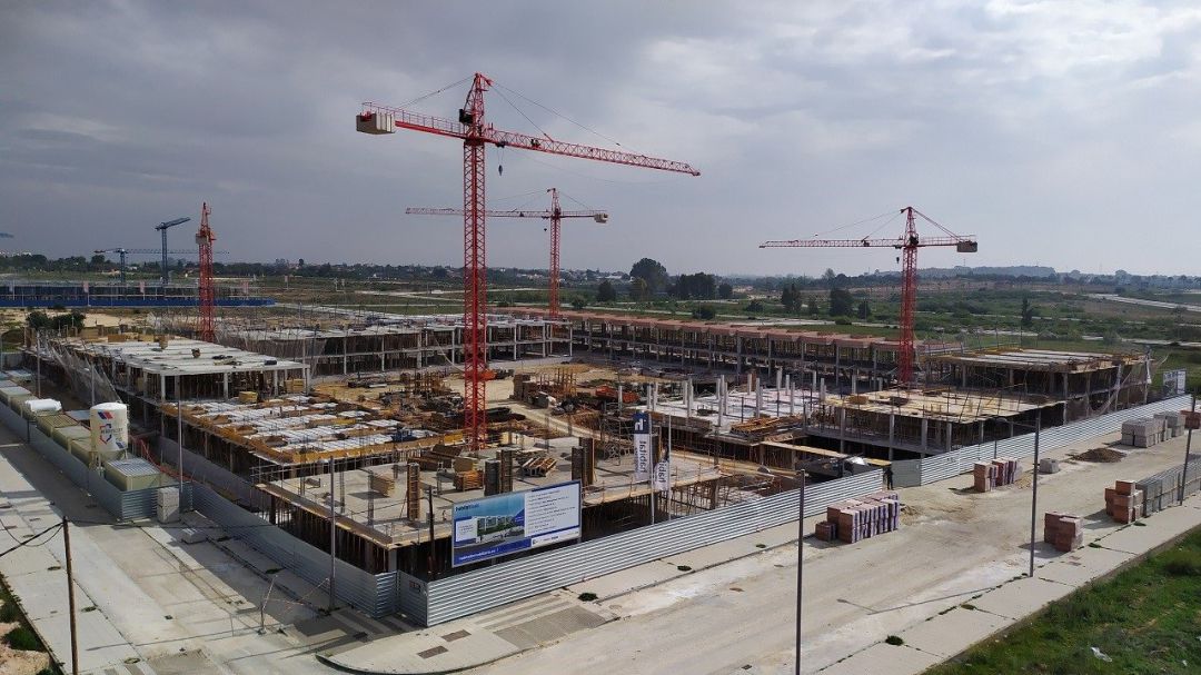 Obras de construcción de una promoción de nuevas viviendas de Habitat Inmobiliaria Obras de construcción de una promoción de nuevas viviendas de Habitat Inmobiliaria