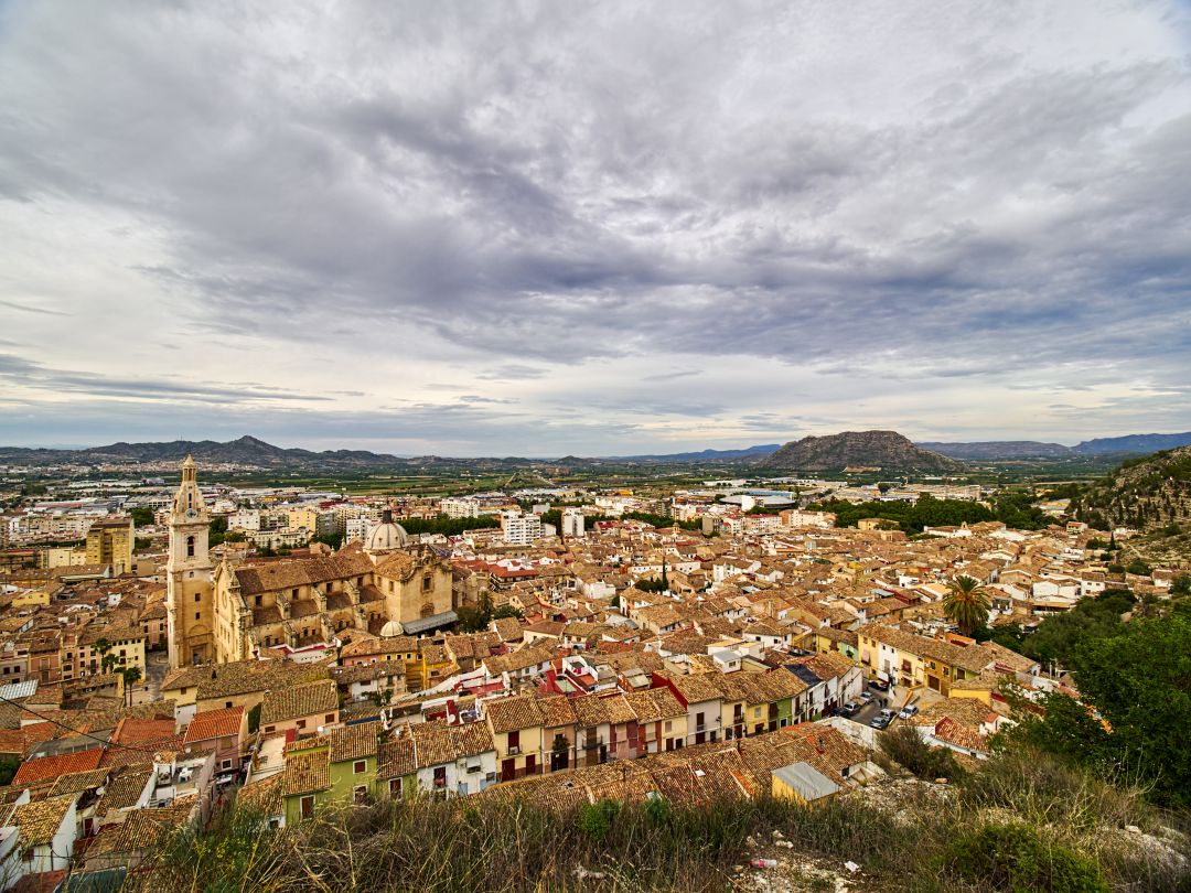 Vista general del casco antiguo de Xàtiva Vista general del casco antiguo de Xàtiva