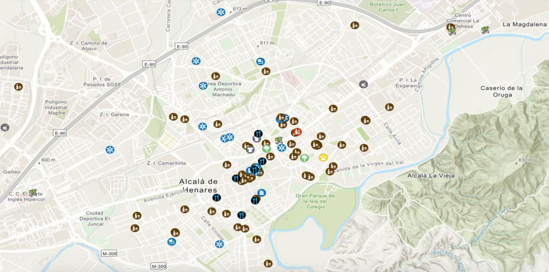 Mapa interactivo de servicios de Alcalá de Henares Mapa interactivo de servicios de Alcalá de Henares