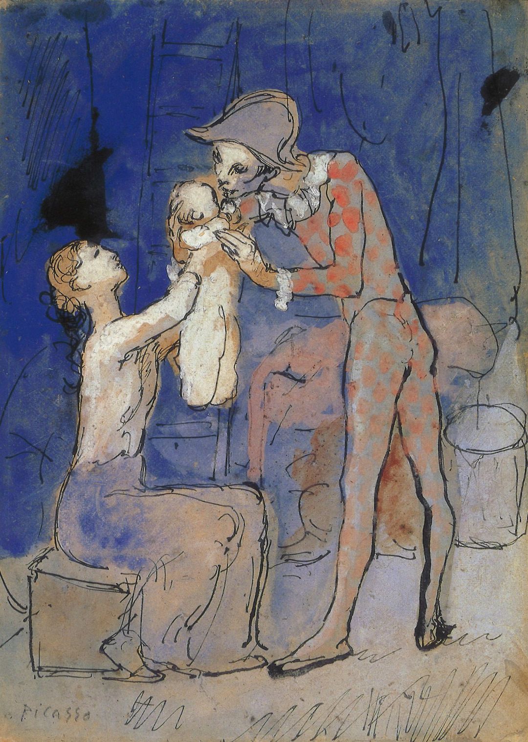 'Familia de Arlequín'.
'Familia de Arlequín'.