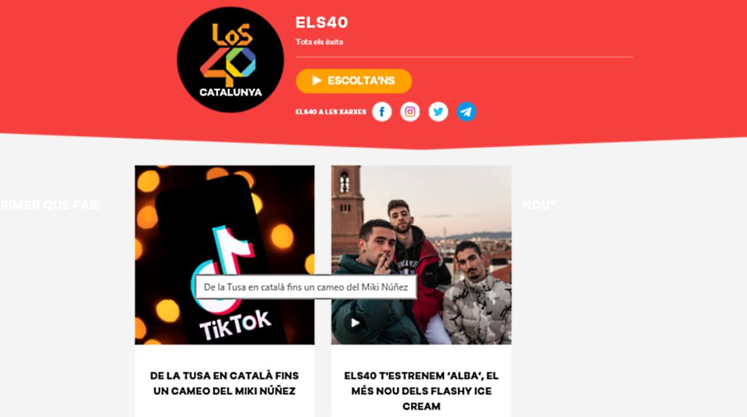 El nou portal ELS40.CAT El nou portal ELS40.CAT