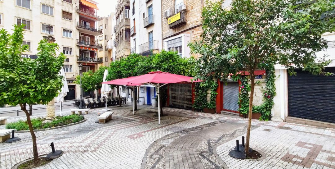 Plaza del Pósito, en Jaén capital. Plaza del Pósito, en Jaén capital.
