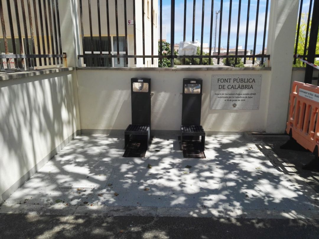 La font d'aigua desnitrificada a Maó torna a funcionar. La font d'aigua desnitrificada a Maó torna a funcionar.