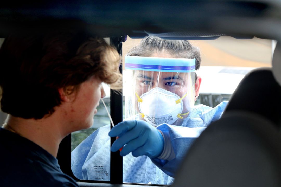 Realización de un test de coronavirus Realización de un test de coronavirus