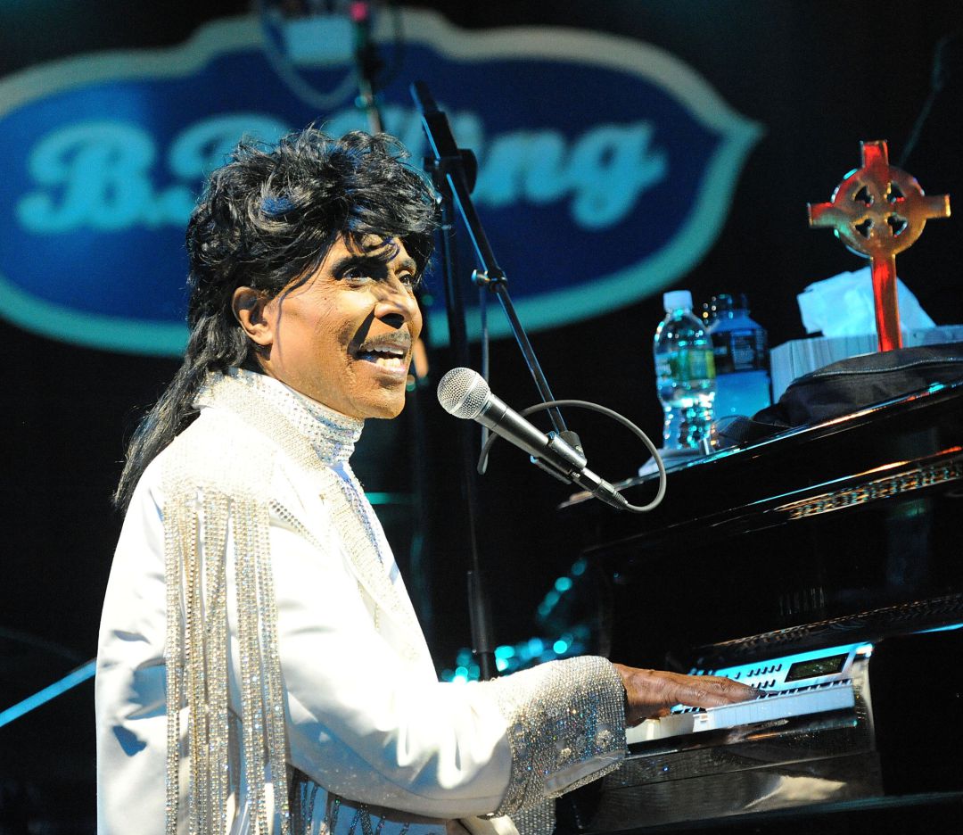 Little Richard en una de sus actuaciones Little Richard en una de sus actuaciones