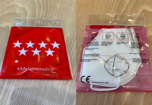 Las mascarillas que Madrid repartirá en las farmacias Las mascarillas que Madrid repartirá en las farmacias