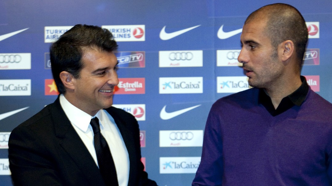 Joan Laporta: "Me gustaría mucho que Guardiola volviera al Barcelona"