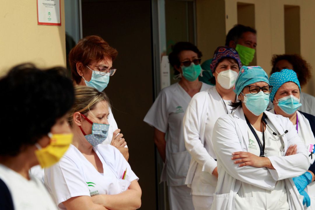 Profesionales sanitarios del hospital Punta de Europa de Algeciras Profesionales sanitarios del hospital Punta de Europa de Algeciras