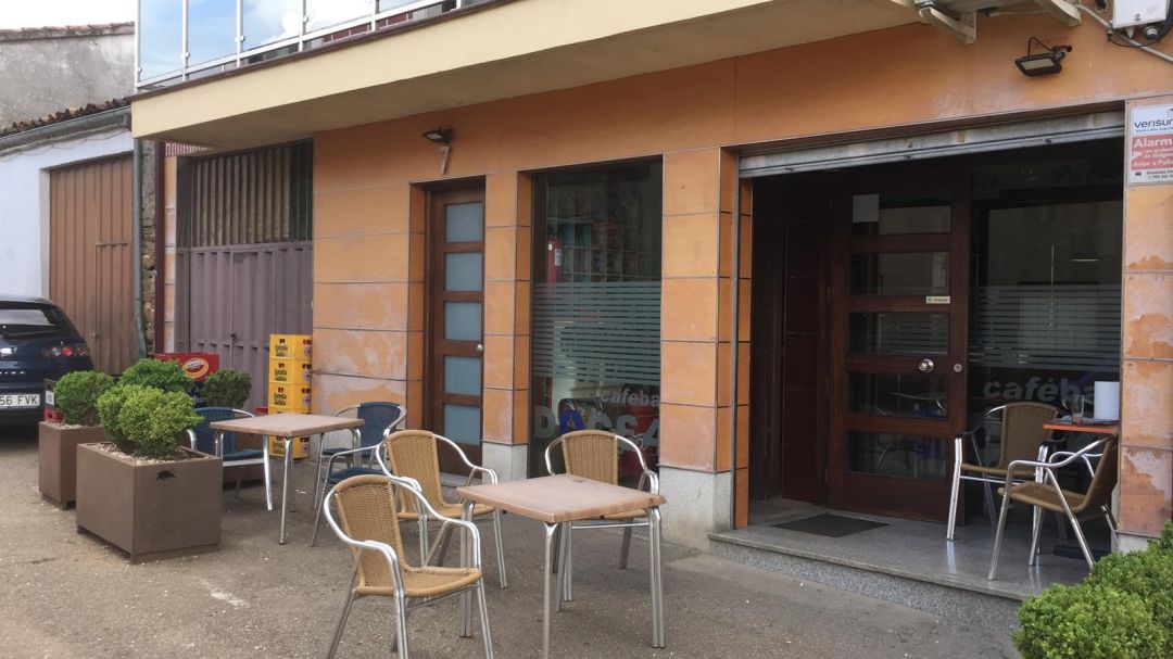 Terraza, vacía en ese momento, del 12,34 de San Vitero Terraza, vacía en ese momento, del 12,34 de San Vitero