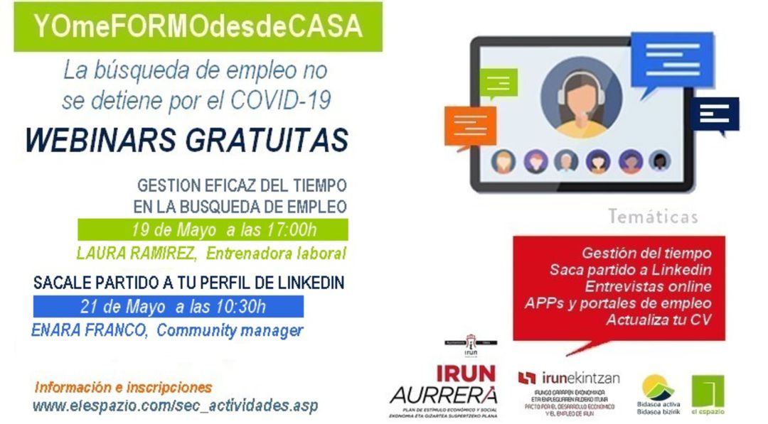 Cartel de la iniciativa "Yo me formo desde casa" Cartel de la iniciativa "Yo me formo desde casa"