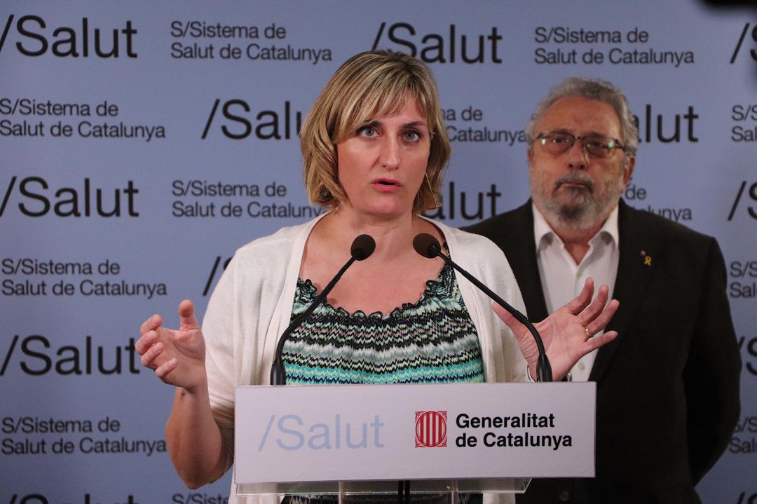 La Consellera de Salut, Alba Vergés, i el Secretari General de Salut, Joan Guix La Consellera de Salut, Alba Vergés, i el Secretari General de Salut, Joan Guix