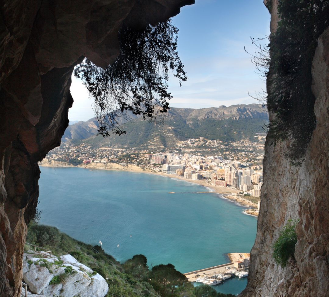 Vistas de Calp desde el Peñón. Imagen de archivo. Vistas de Calp desde el Peñón. Imagen de archivo.