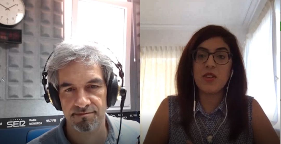 El presentador de Hoy por hoy Menorca y la editora de Tendencias Globales El presentador de Hoy por hoy Menorca y la editora de Tendencias Globales