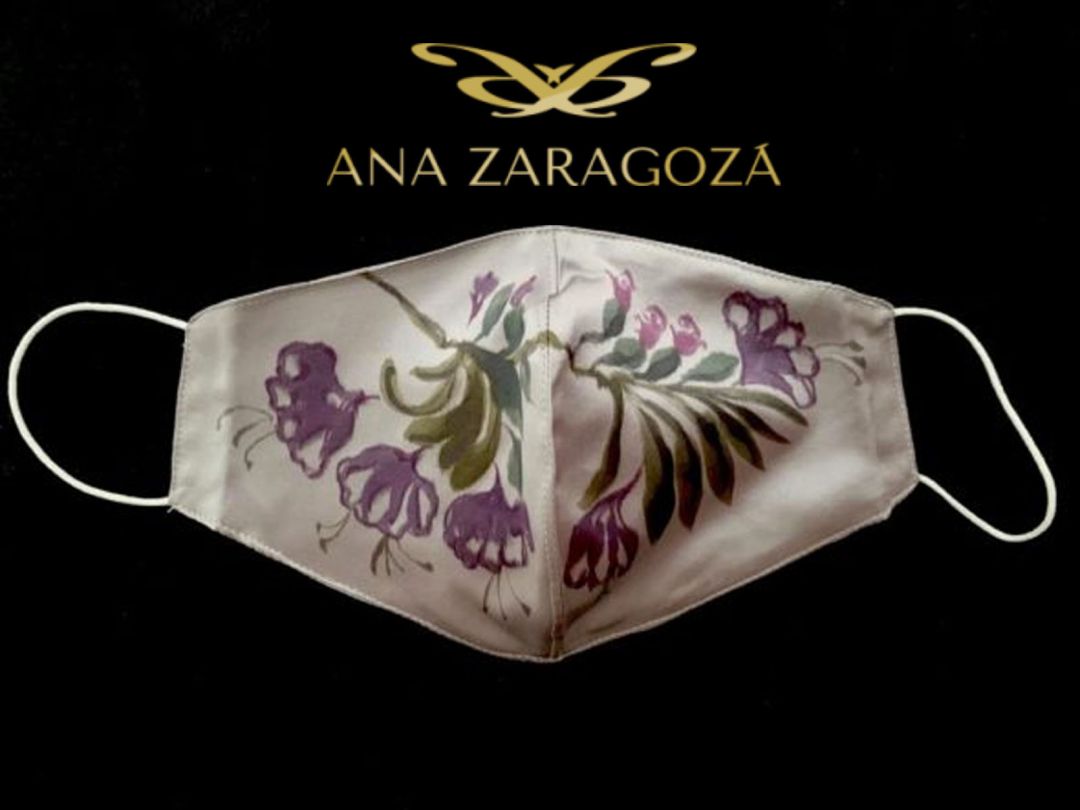 Una de las mascarillas diseñadas por la artista zamorana Una de las mascarillas diseñadas por la artista zamorana