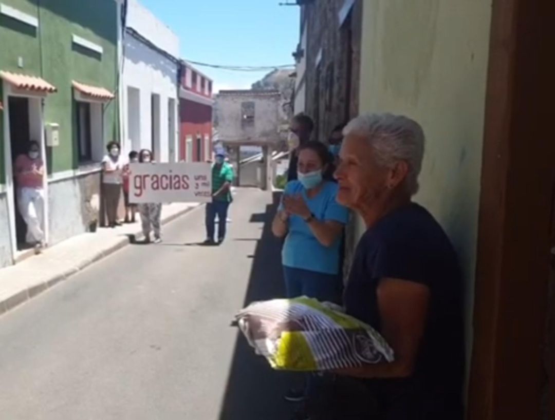 Captura del video con el homenaje a Juani Captura del video con el homenaje a Juani