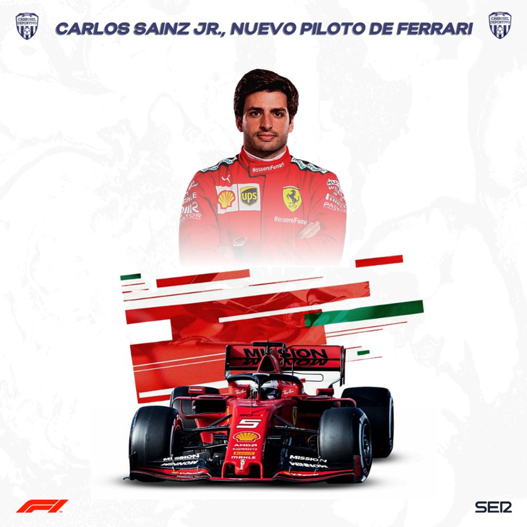 Sainz es nuevo piloto de Ferrari Sainz es nuevo piloto de Ferrari