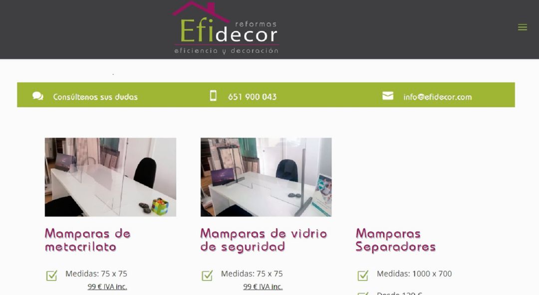 Eifecor proporciona pantallas protectoras a medida para tu negocio Eifecor proporciona pantallas protectoras a medida para tu negocio
